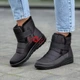 Дутики женские короткие модные Черные зимние 38р Код 3064 - изображение 2