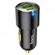 Автомобільний зарядний пристрій Hoco NZ6 45W 2xType-C/USB black - зображення 1