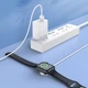 Бездротовий зарядний пристрій для смарт-годинника Hoco CW39 iWatch USB 10W white - зображення 7