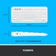Клавіатура бездротова Logitech K380 for Mac Multi-Device Bluetooth Keyboard Offwhite UA (920-010407) - зображення 8
