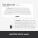 Клавіатура бездротова Logitech K380 for Mac Multi-Device Bluetooth Keyboard Offwhite UA (920-010407) - зображення 9