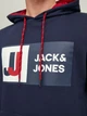 Худи Jack & Jones JCOLOGAN SWEAT HOOD AW22 SN S Темно-синий 12216327-Navy Blazer - изображение 3
