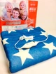 Электропростынь с подогревом Electric Blanket синяя белая звезда 150*120 см - изображение 4