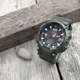 Мужские наручные часы CASIO AQ-S810W-3A Зеленые\черный экран - изображение 4