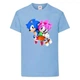 Футболка дитяча Соник і Емі (SONIC) блакитна (snc sbl-04) 152 см - зображення 1