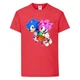 Футболка дитяча Соник і Емі (SONIC) червона (snc rd-05) 116 см - зображення 1