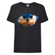 Футболка дитяча Соник очі (SONIC) чорна (snc blc-2) 128 см - зображення 1