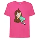 Футболка детская Гравити Фолз Мэйбл (Gravity Falls Maybl) розовая (GF pin-004) 152 см - изображение 1