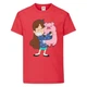 Футболка дитяча Гравити Фолз Мэйб piggy 2 (Gravity Falls Mayb piggy 2) червона (GF rd-08) 104 см - зображення 1