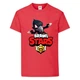 Футболка детская Бравл Старс Ворон (Brawl Stars Voron) красная (BS read-02) 128 см - изображение 1
