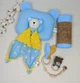 Набор для новорожденного: пеленка, подушка и игрушки a.l.babybox Патриотический Голубой - изображение 1