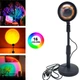 Светильник проекционный Sunset Lamp RGB с пультом на штативе USB проектор атмосферная лампа разноцветная - изображение 9