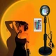 Светильник проекционный Sunset Lamp RGB с пультом на штативе USB проектор атмосферная лампа разноцветная - изображение 11