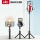 Селфи-стик штатив 5в1 SKY (K10S) Bluetooth / подсветка (71 см) Black - изображение 2