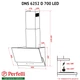 Вытяжка декоративная наклонная Perfelli DNS 6252 D 700 BL LED - изображение 4