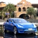 Машинка Tesla Model 3 металлическая коллекционная моделька игрушка 15 см Синий (4266037) - изображение 7