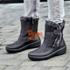Дутики женские 40р короткие черные зимние Код 3057 - изображение 1