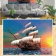 Фотошпалери щільний папір ПРЕСТИЖ №59 Корабель у морі 272 см х 196 см (835059) - зображення 1
