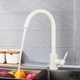 Кухонный смеситель из нержавеющей стали белый Frap F40899-1 - изображение 5
