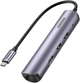 USB-хаб концентратор UGREEN 5 в 1 Type-C to USB Type C, Ethernet, HDMI, USB 3.0 Grey (CM418) - изображение 1