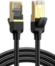 Сетевой кабель Ethernet Ugreen многожильный медный Ultra Durable High Performance Cat7 1 м Black (NW106) - изображение 1