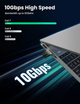 Сетевой кабель Ethernet Ugreen многожильный медный Ultra Durable High Performance Cat7 1 м Black (NW106) - изображение 2