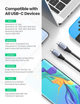 Кабель зарядный Ugreen USB Type-C to Type-C USB C 3.1 Gen 2 10Gbps 4K с нейлоновой оплеткой 1 м (US355) - изображение 7