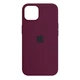 Silicone Case Original for Apple iPhone 14 Plus (HC) - Marsala - изображение 1
