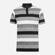 Поло Pierre Cardin Dye Jersey 54245874 S Черно-серое с белым - изображение 4