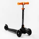 Самокат-велобег 3в1 Best Scooter колеса PU со светом, сидение, родительская ручка. Black (106695) - изображение 5