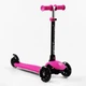 Самокат-велобег 3в1 Best Scooter колеса PU со светом, сидение, родительская ручка. Pink (106694) - изображение 5