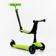 Самокат-велобіг 3в1 Best Scooter колеса PU зі світлом, сидіння, батьківська ручка. Green (106696) - зображення 1