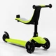 Самокат-велобіг 3в1 Best Scooter колеса PU зі світлом, сидіння, батьківська ручка. Green (106696) - зображення 4