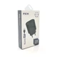 Набір 2 в 1 СЗУ With iPhone Cable 110-240V PZX P23, 2xUSB, 2,4A, Black, Blister-box - зображення 1
