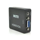 Конвертер Mini, HDMI to VGA, ВХОД HDMI(мама) на ВЫХОД VGA(мама), 720P/1080P, Black, BOX - изображение 1