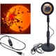 Настольная LED лампа с эффектом заката солнца Sunset lamp - изображение 1