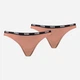Набор трусиков-бикини Puma Women Bikini 2P 90785112 XL 2 шт Caramel (8720245347891) - изображение 1