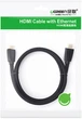 Кабель Ugreen HD118 HDMI to HDMI v2.0 UltraHD 4K-3D Braided 3 м Black (90401994) - изображение 4