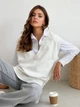 Жилет женский ARTKNIT Cotton 2 L-XL Молочный (4823093442375) - изображение 3