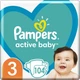 Підгузки Pampers Active Baby Розмір 3 Extra Sleep 104 штуки 6-10 кг - зображення 1
