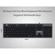 USB проводная клавиатура Meetion K841 черная Standard Chocolate Ultrathin - изображение 5