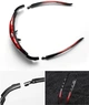 Очки спортивные RockBros Polarized UV400 5 линз велосипедные Черно-красные (PH050412) - изображение 6