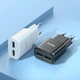Мережевий зарядний пристрій Hoco C88A Star Round Dual Port Charger 2USB 2.4A White - зображення 6