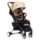 Детская коляска Bene Baby D200 Прогулочная бежевая на чёрной раме - изображение 1