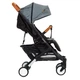 Детская коляска Bene Baby D200 Прогулочная серая на чёрной раме - изображение 5