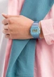 Женские наручные часы CASIO F-91WS-2 Голубой\прозрачный - изображение 8