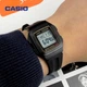 Мужские наручные часы Casio F-201WA-9A Черное с желтым - изображение 4