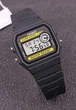Чоловічий наручний годинник CASIO F-94WA-9 практичний Чорний з жовтим - зображення 2