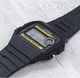 Чоловічий наручний годинник CASIO F-94WA-9 практичний Чорний з жовтим - зображення 8