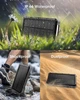 DJROLL Solar Power Bank 36000mAh, портативний сонячний зарядний пристрій із бездротовою зарядкою Qi для смартфона. Колір: Чорний - зображення 6